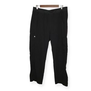 Figs Axim Cargo Scrub Pants in Black Size XLarge.